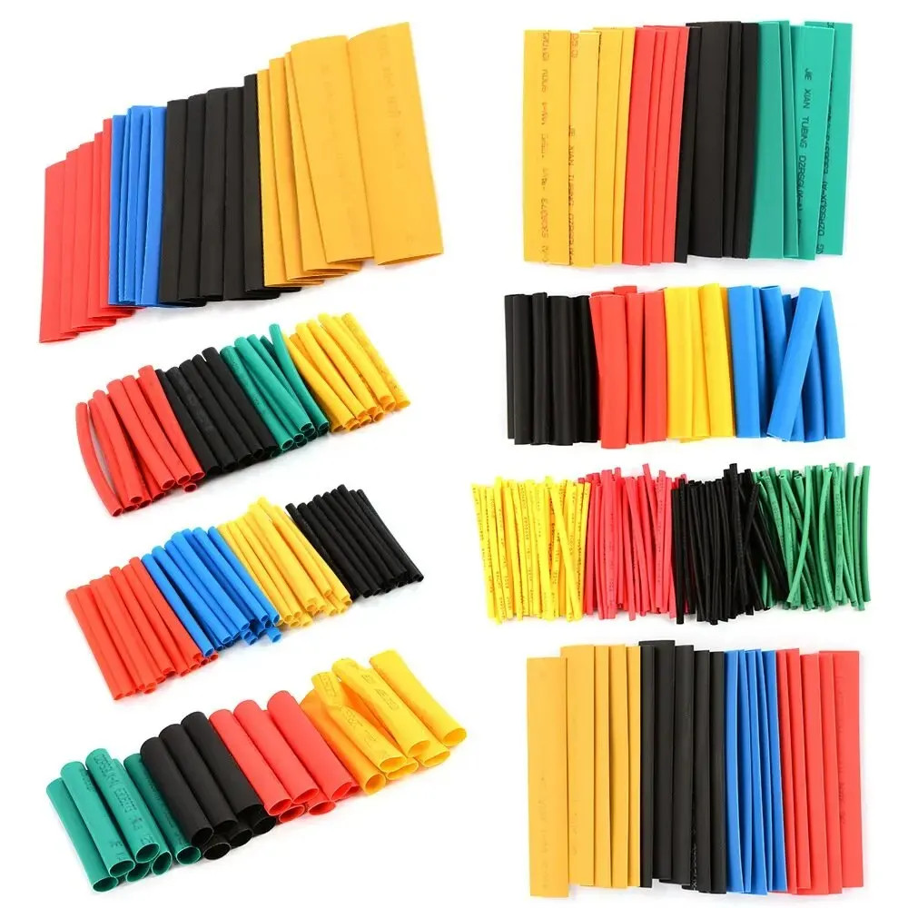 164/328PCS Heat Shrink Tubing 2:1Wire Cable Wrap Assortment Electric Insulation