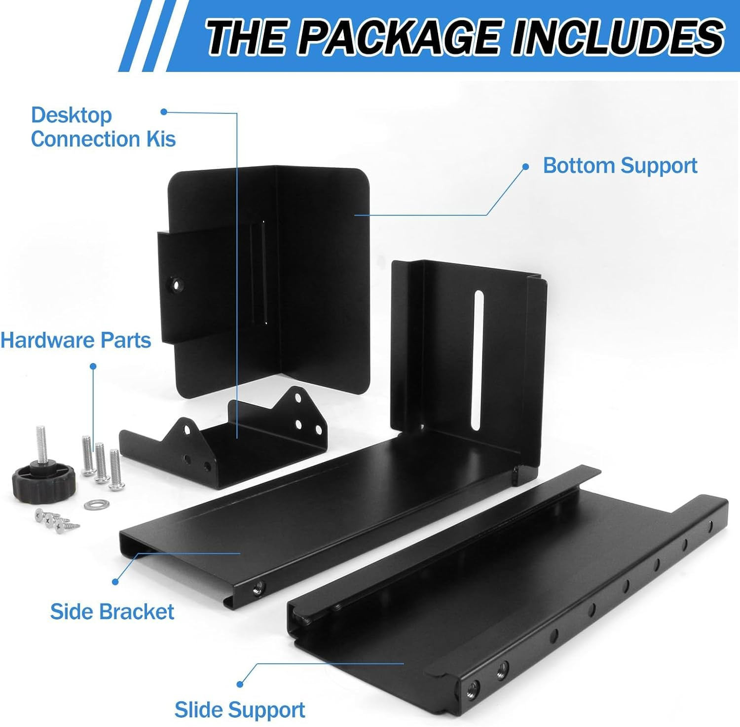 Heavy Duty Computer Wall Mount PC Case - Upgraded, Also Great for PC Mount under