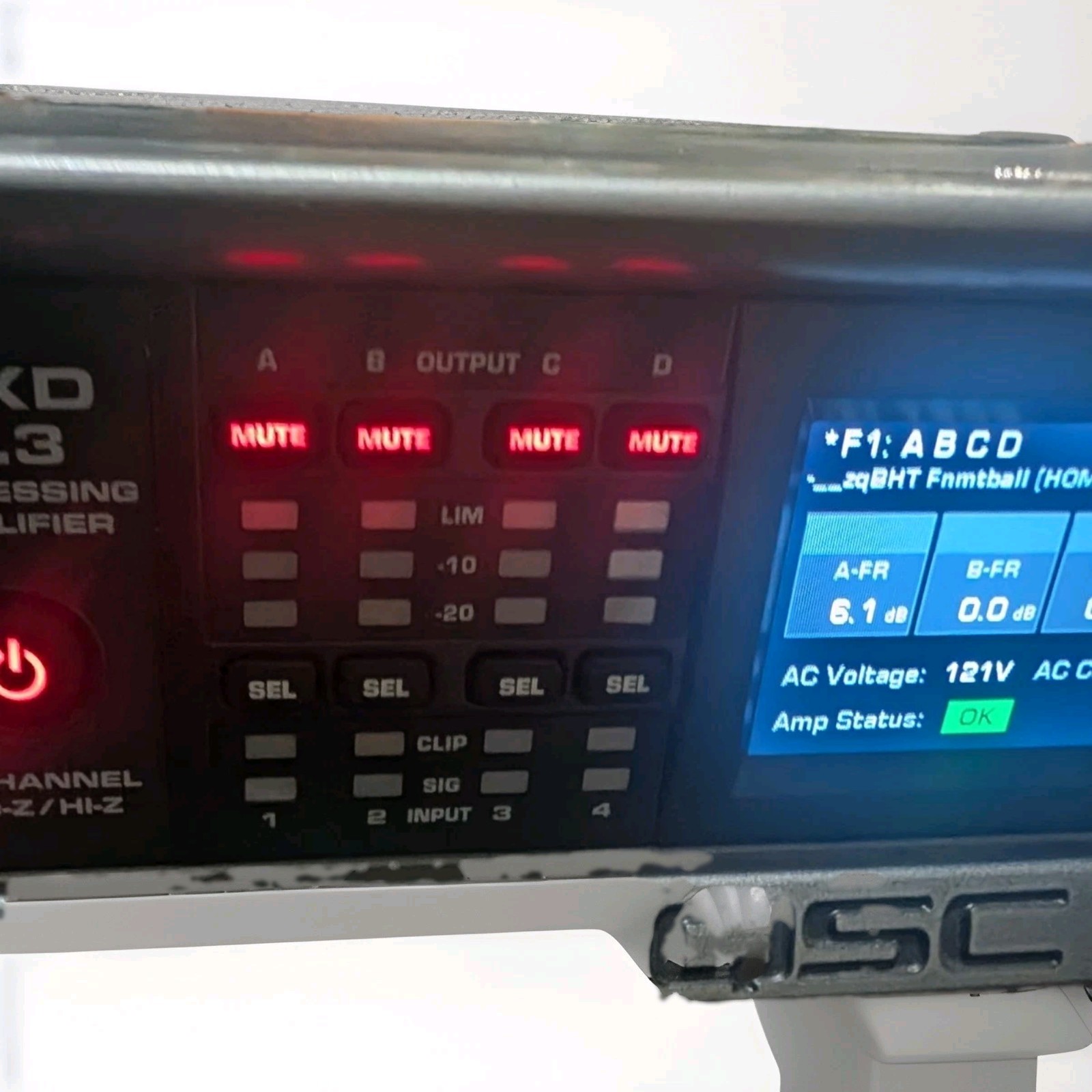 QSC CXD4.3 4-Channel Processing Amplifier – Fully Tested & Verified – Excellent