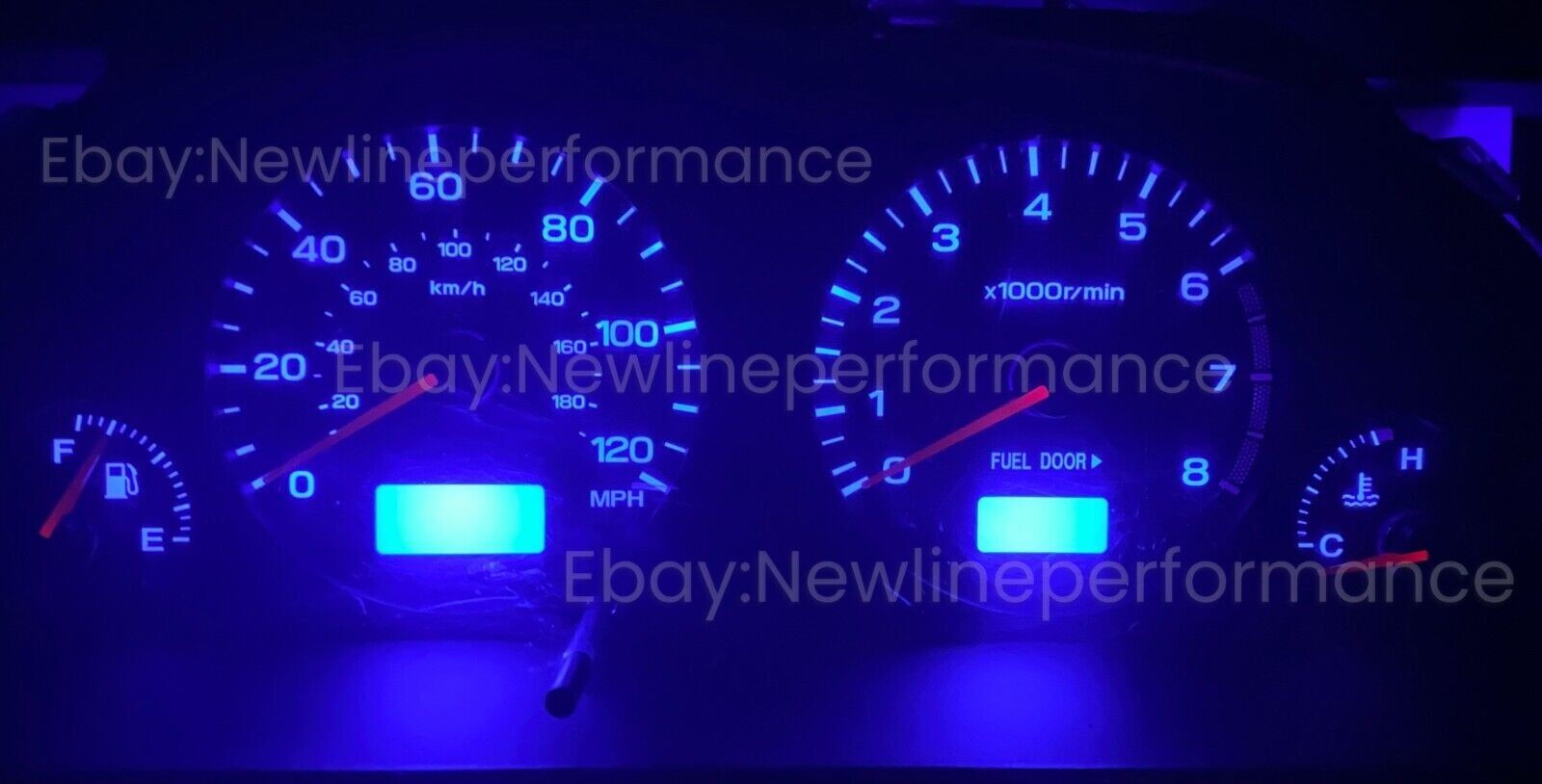 Brand-new Durable Blue Cluster LED Bulb kit Fit For Subaru Forester 2001-2002