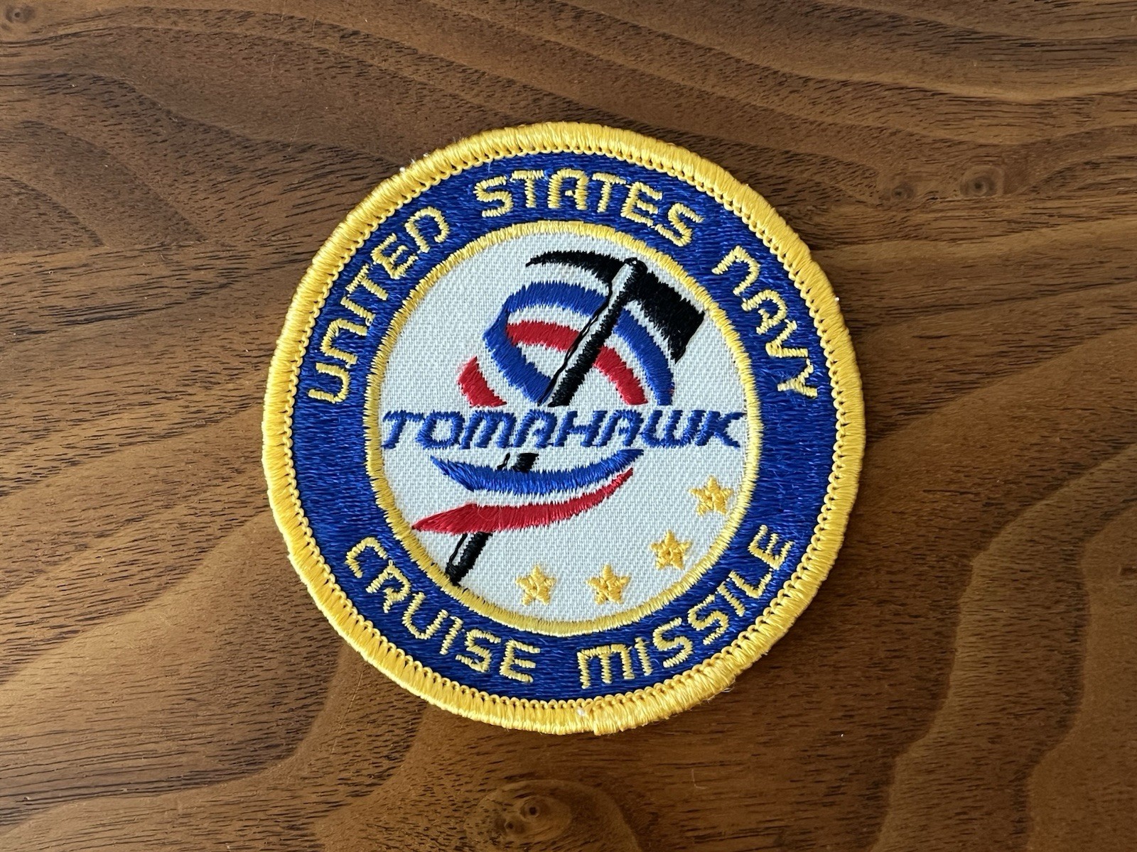 Vintage United States Navy Tomahawk Cruise Missile 3" Patch 4 Stars