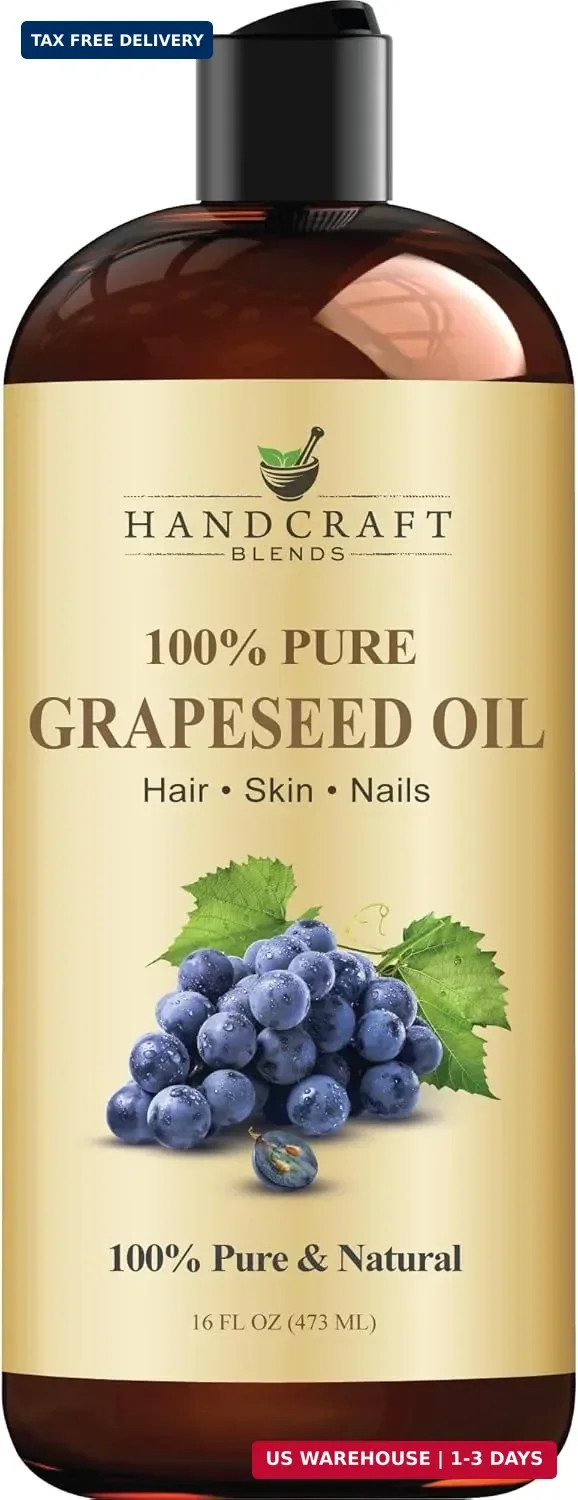 Handcraft Blends Grapeseed Oil | 100% Pure and Natural | Bath & Body Oil | Premi