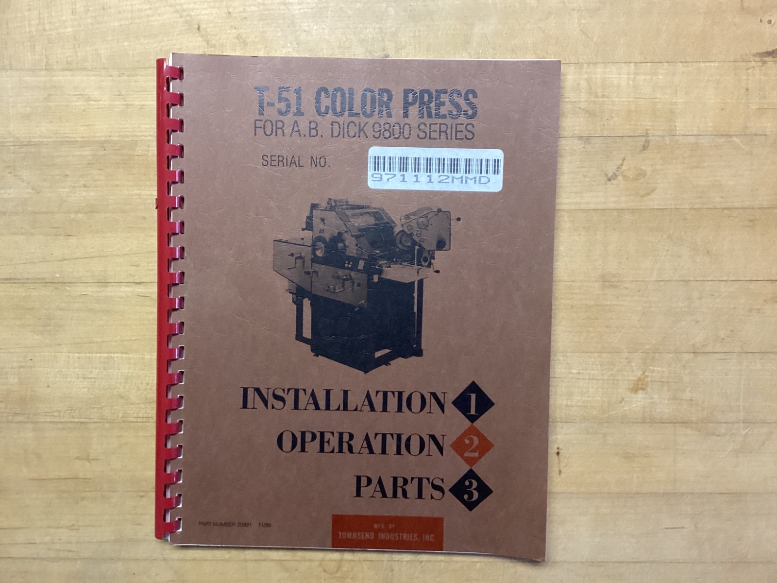 Townsend T-51 manual 20991