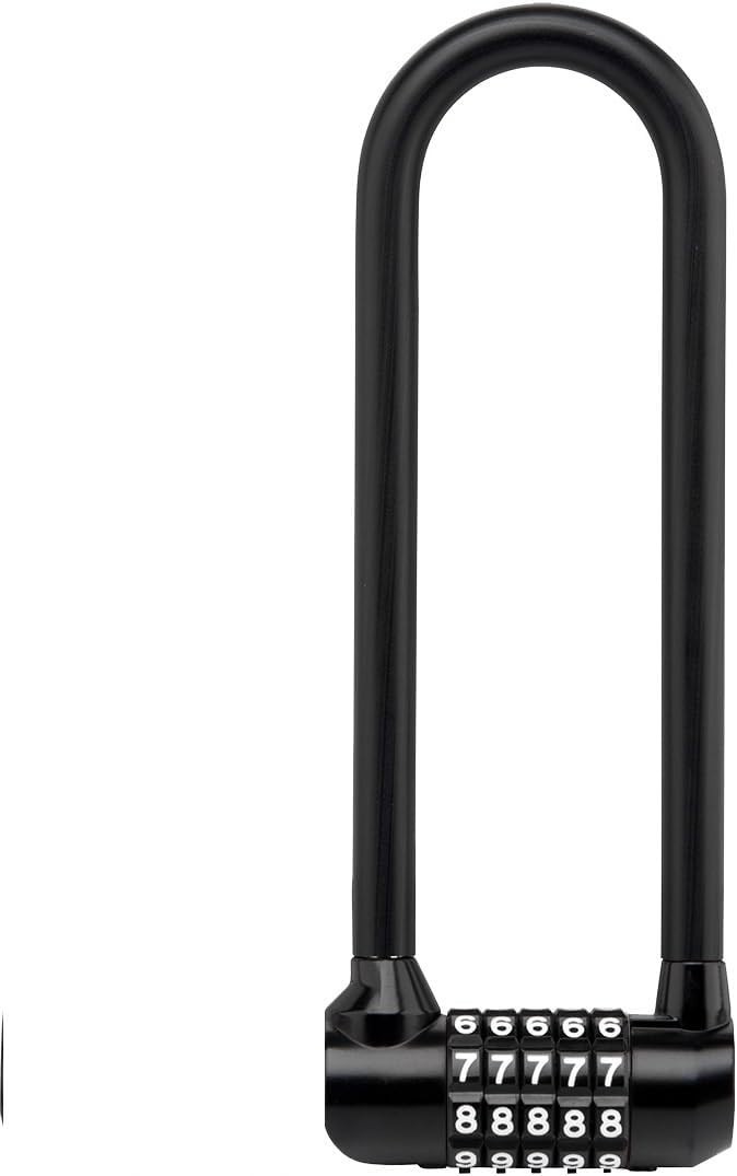 BosVision 70mm Long Shackle Combination Black Padlock