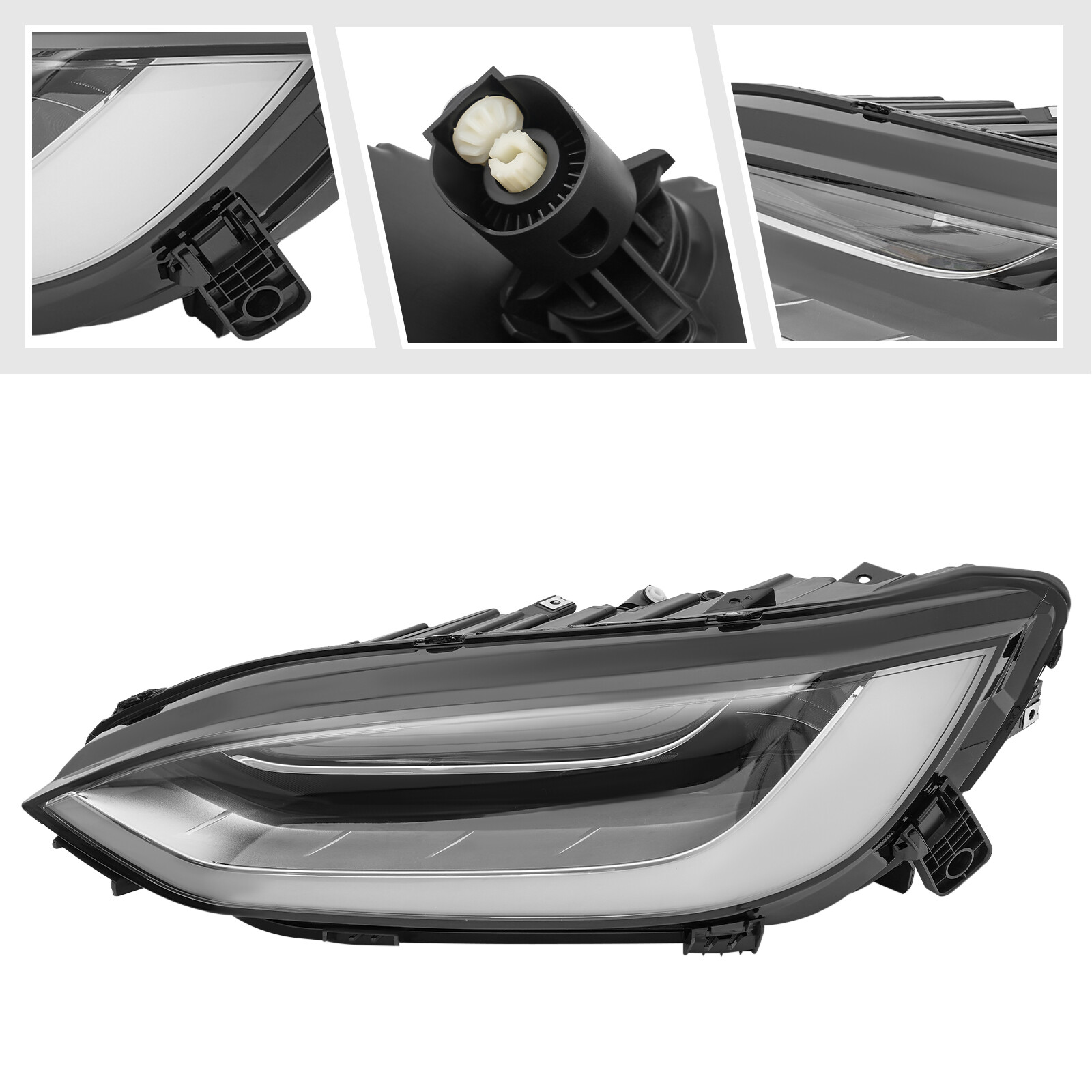 For 2021-2024 Tesla Model X Left Full Led Headlight Assembly Left Driver Side