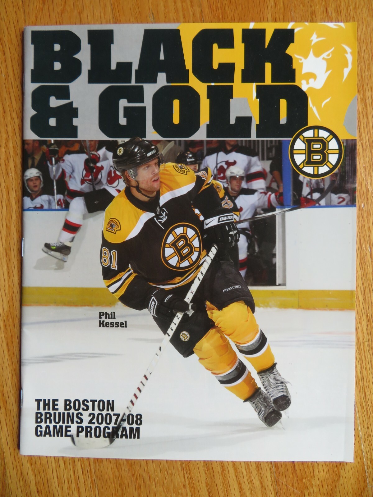 2007-08 BOSTON BRUINS Program PHIL KESSEL with GLEN MURRAY Poster