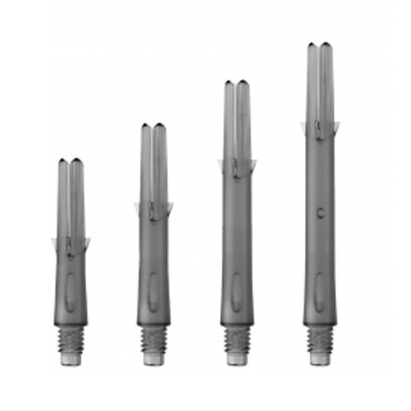 [L-Shaft] [130] Lock Normal Dart Shaft Clear Black
