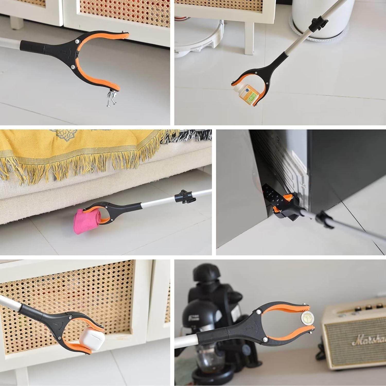 43" Extra Long Grabber Tool, Foldable Grabbers for Elderly Grab It Reaching T...