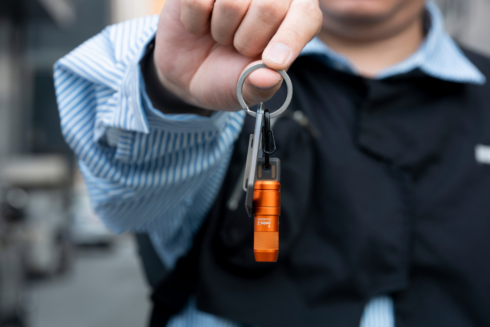 Olight imini 2 Orange Rechargeable Mini Keychain Flashlight, 50 Lumens