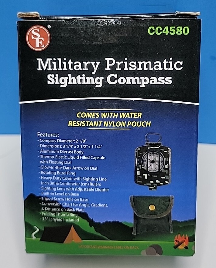 SE Military Prismatic Sighting Compass - Camouflage CC4580