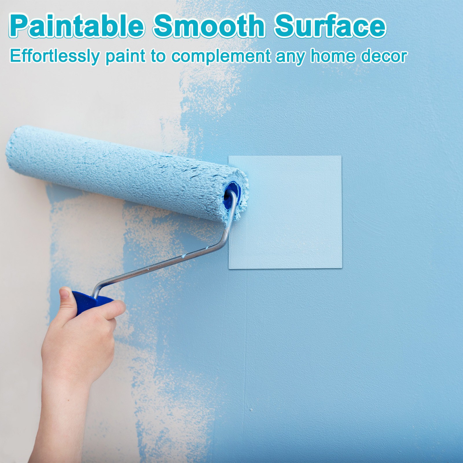 2-Pack Access Panel for Drywall, 4.9x5" Plastic Wall Hole Cover [White]
