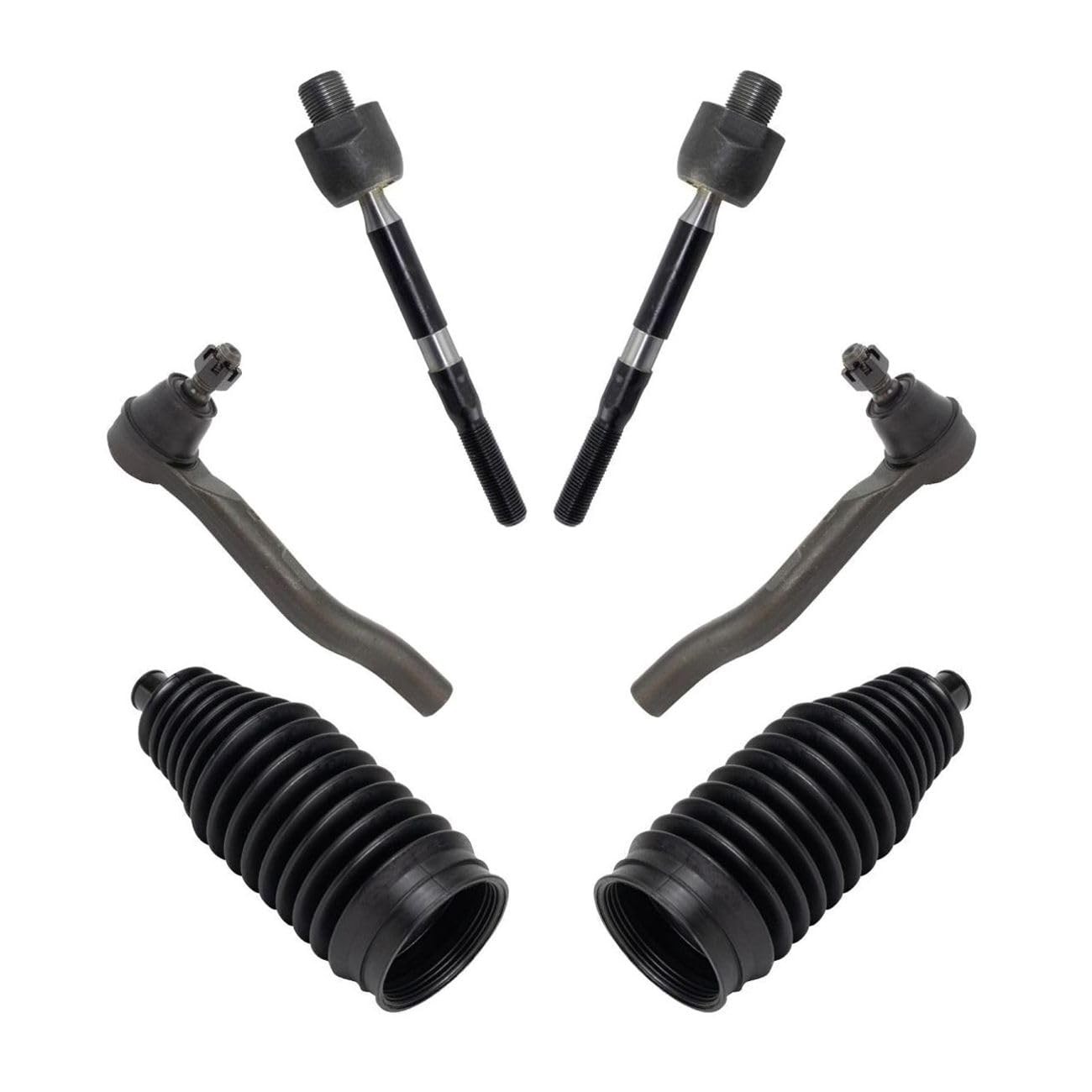 Tie End Set 6pcs Front Left Right Inner Outer for TLX 2015-2020 Accord 2013-2017
