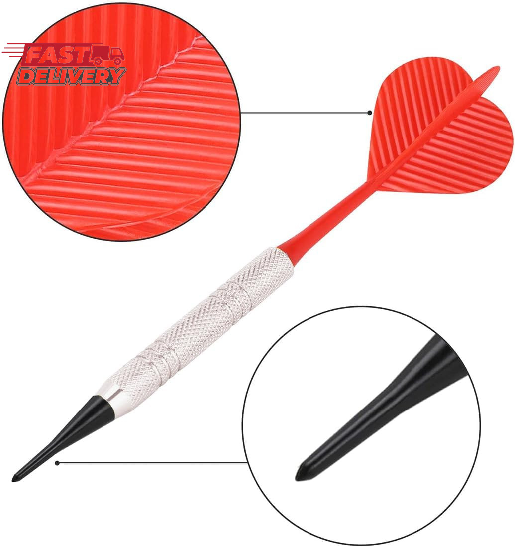 Soft Dart, 12 Pcs Dart with Plastic Soft Tip Points for Dartboard