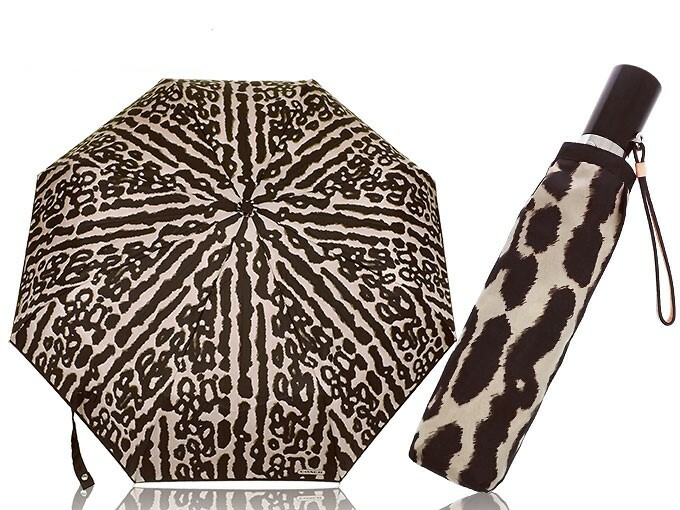 NEW! 40" COACH Nylon Full Size Umbrella F62450-Ocelot Print
