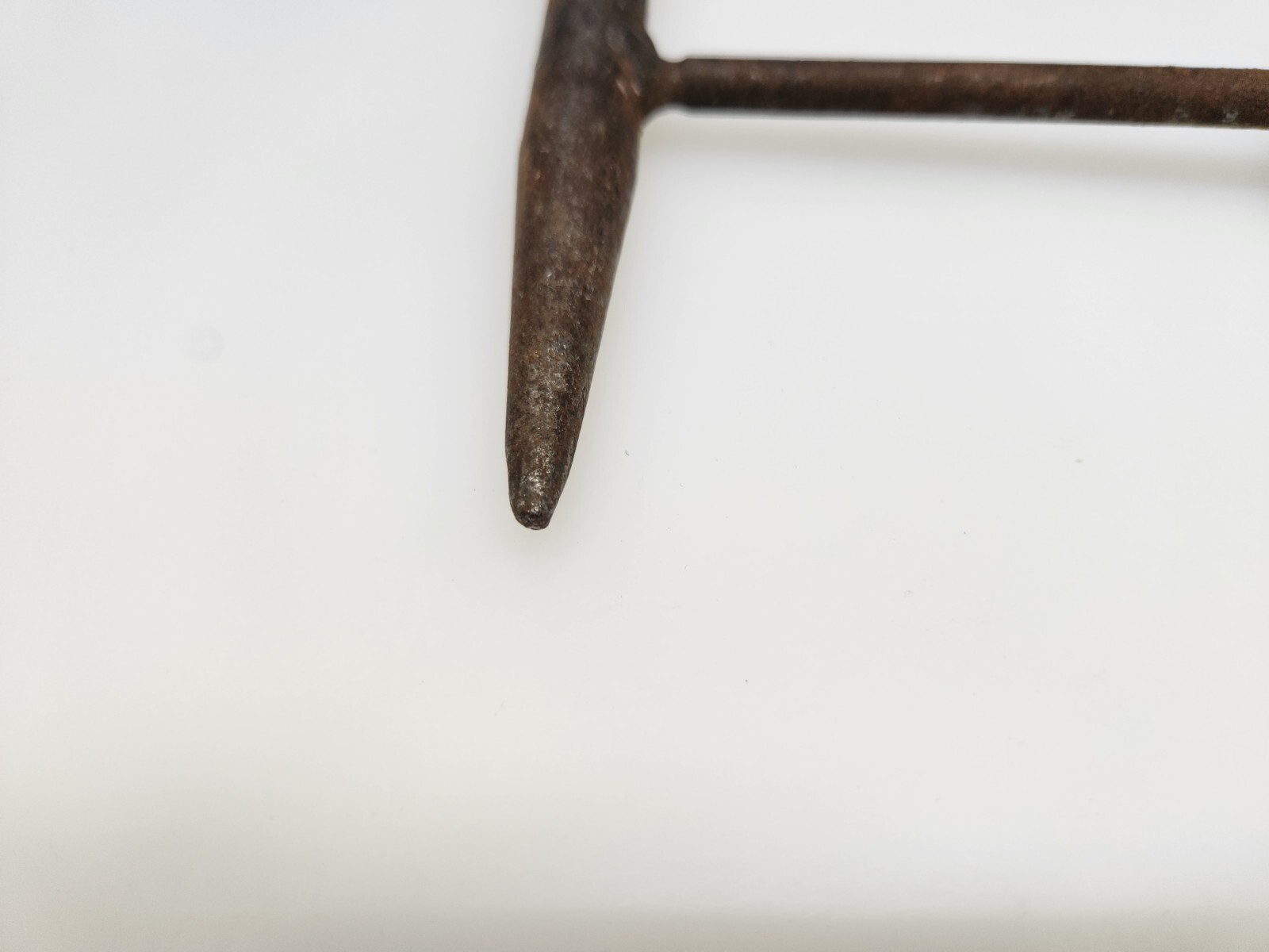 Vintage Metal Chipping Slag Flat 10" Hammer Chisel with Coil Spring Handle