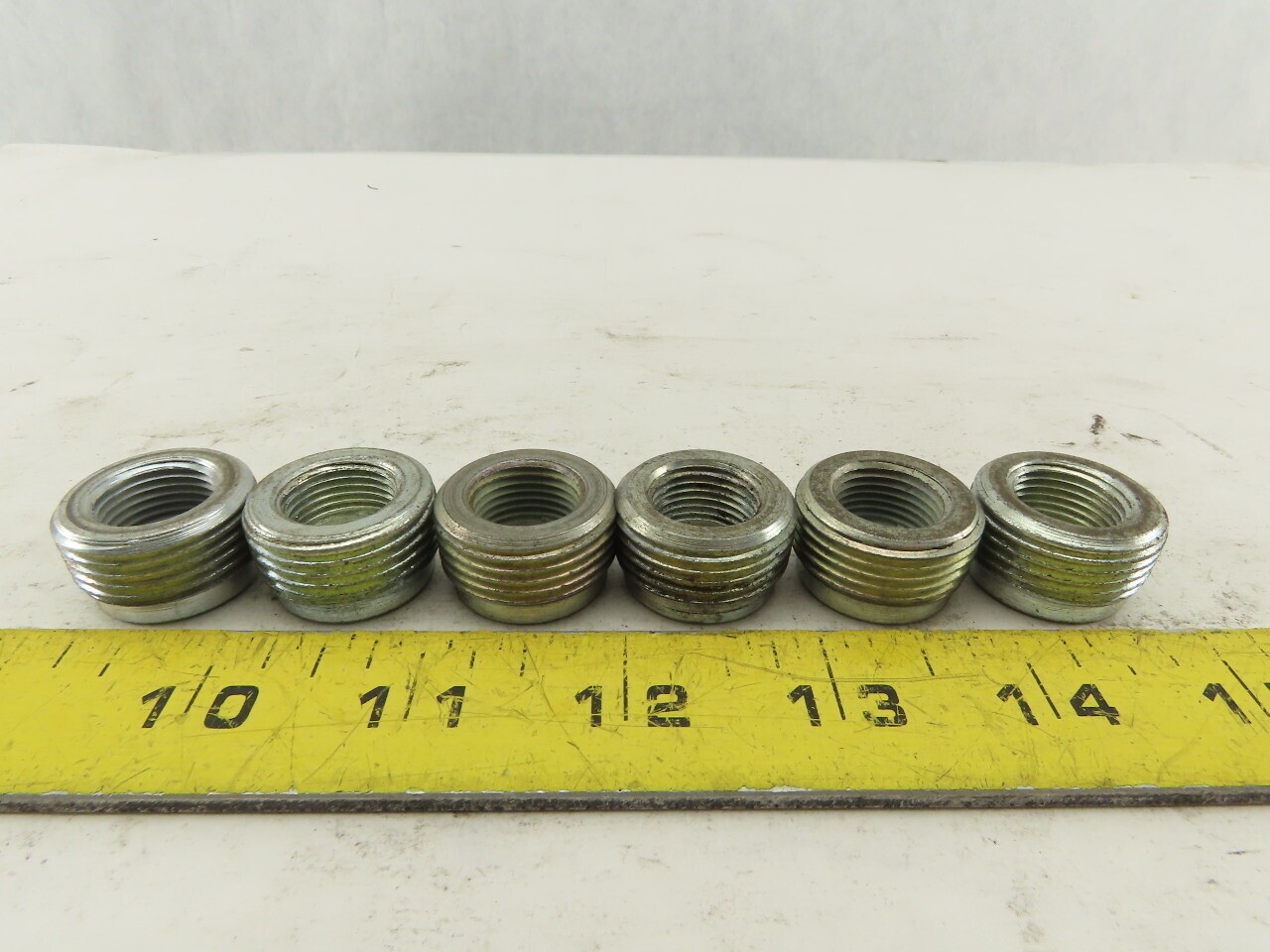 RIGID 1" to 3/8" Reducing Bushing Electrical Conduit Fittings Adapters Lot of 6