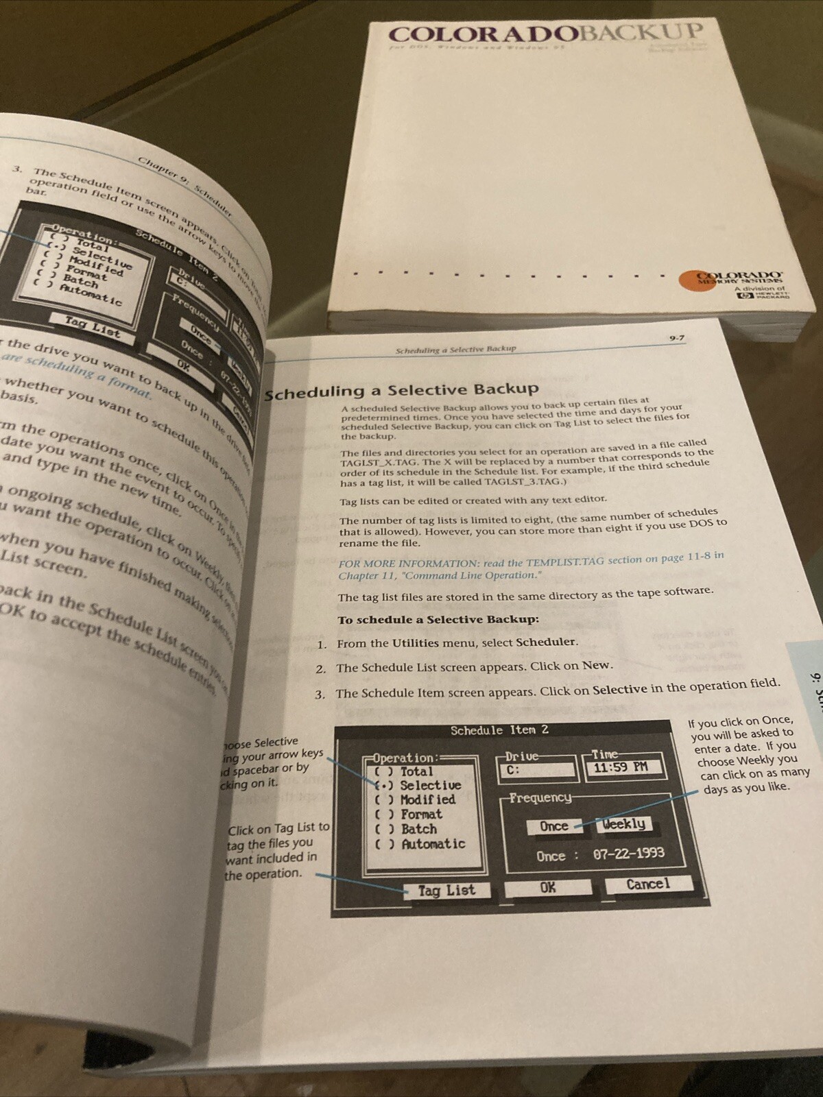 Colorado Backup Installation Guides, Colorado Memory Systems Hewlett-Packard