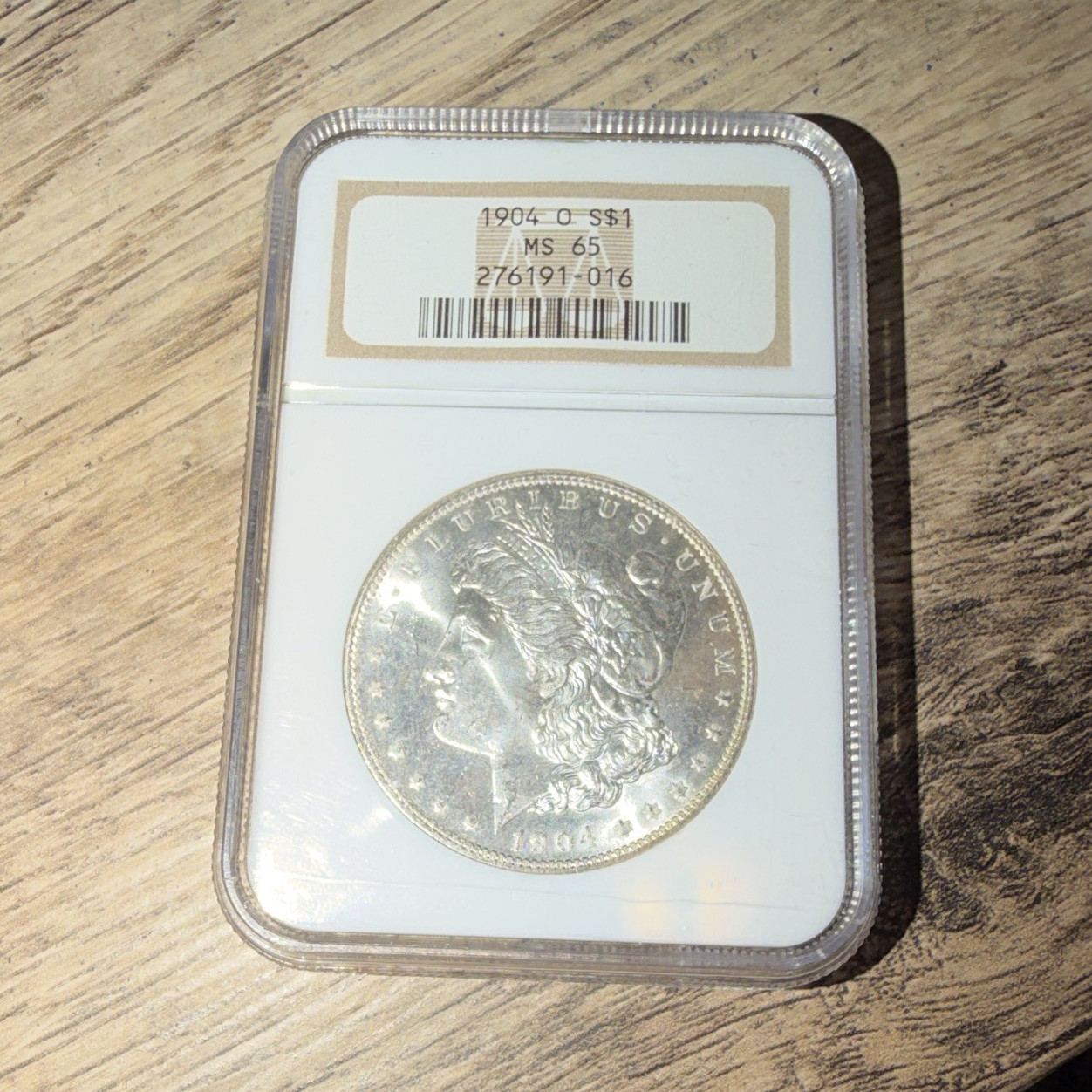 1904-O Morgan Silver Dollar $1 Silver NGC MS65 Slabbed Cert 276191-016
