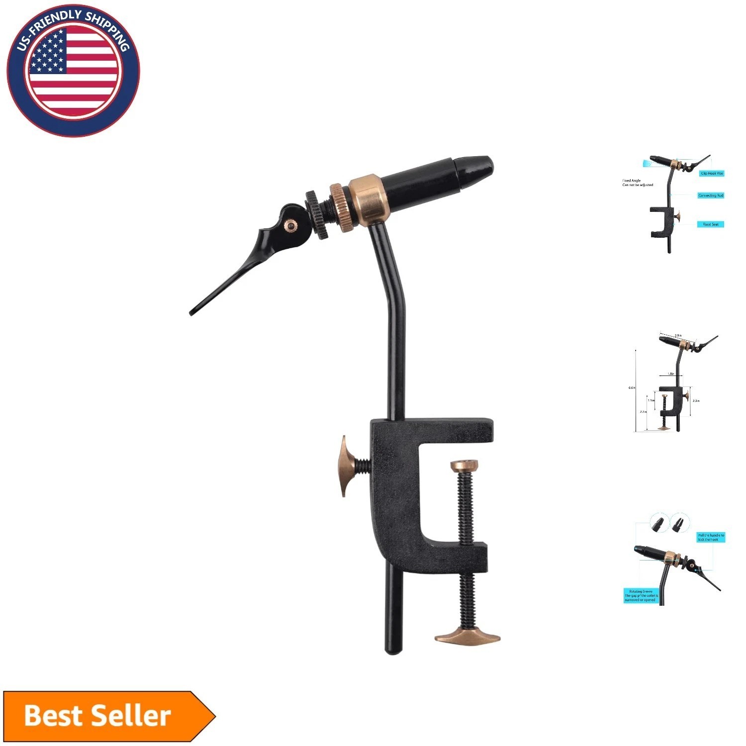 Multi-Adjustable Fly Tying Vise - Perfect for All Levels of Fly Tying Skills