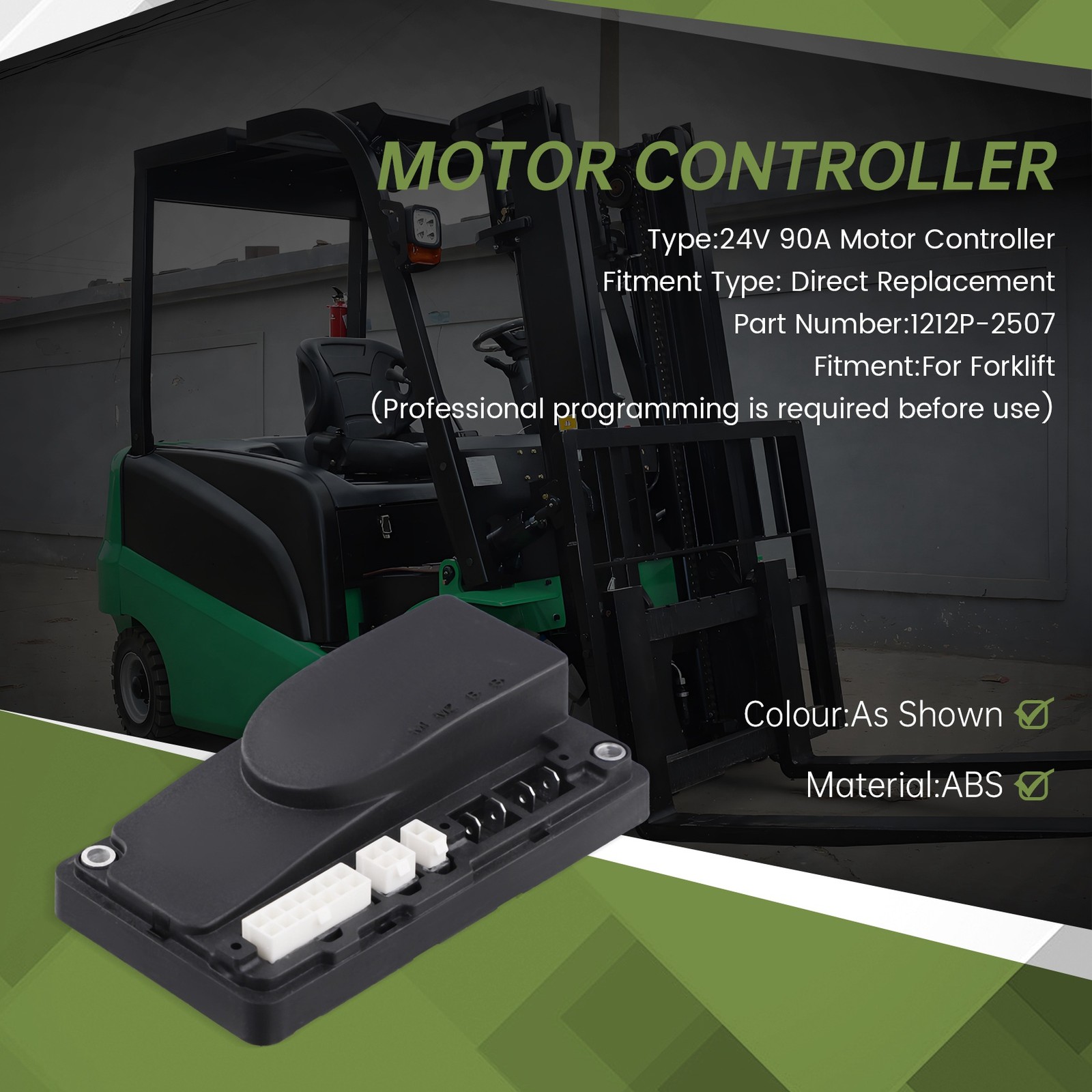Forklift D.C Motor Controller 24V 90A 1212P-2507 U5B75564