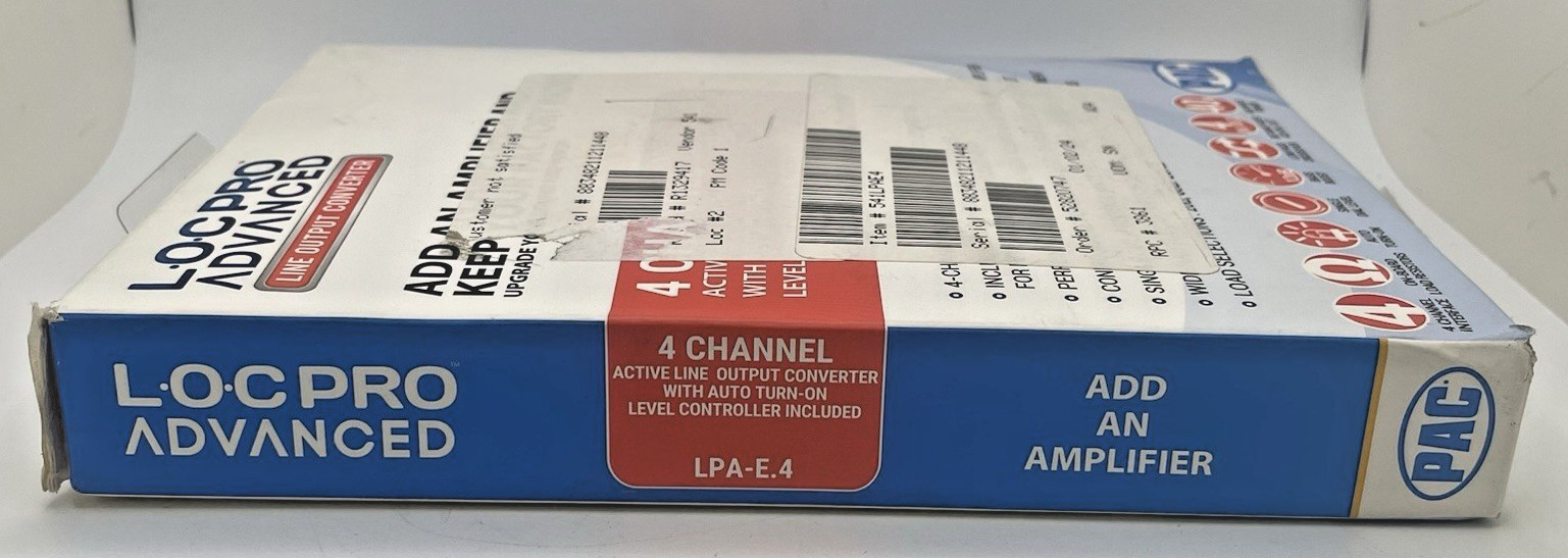 PAC LPA-E.4 LocPRO Advanced 4-CH Active Line Output Converter NEW-OPEN BOX #E110