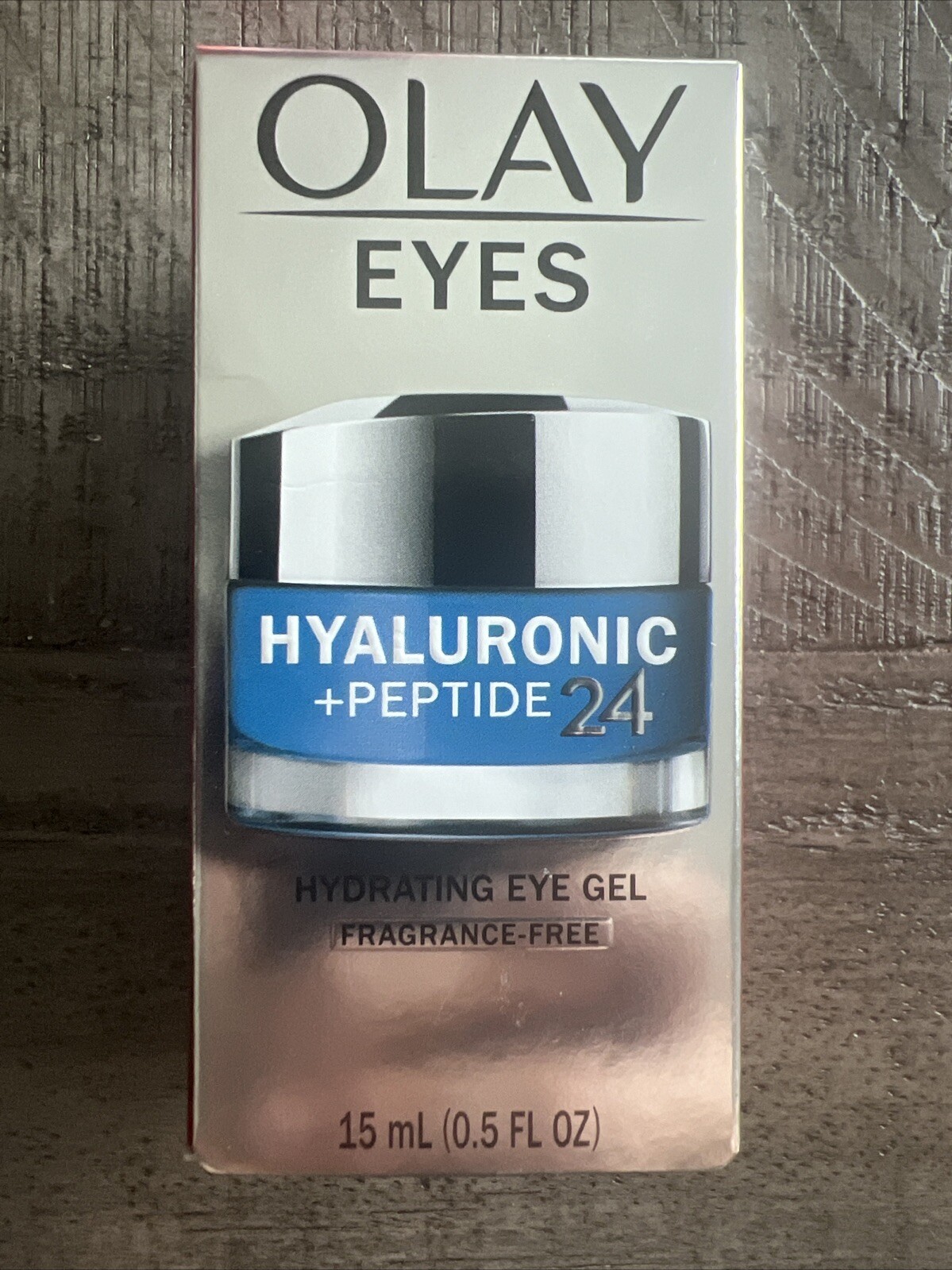 Olay Eyes Hyaluronic + Peptide 24 Hydrating Eye Gel Fragrance-Free - 0.5 oz 15mL