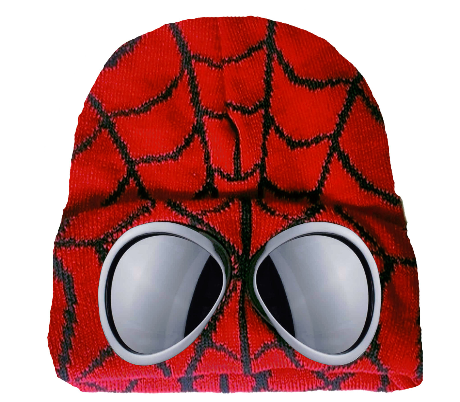 Goggle Beanie Hat - unisex, one size fits most, Red Camo