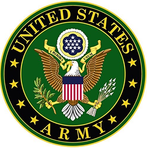 Army Logo Patch - Iron On / Sew On Embroidered Rayon Patch Applique, Size - 3"