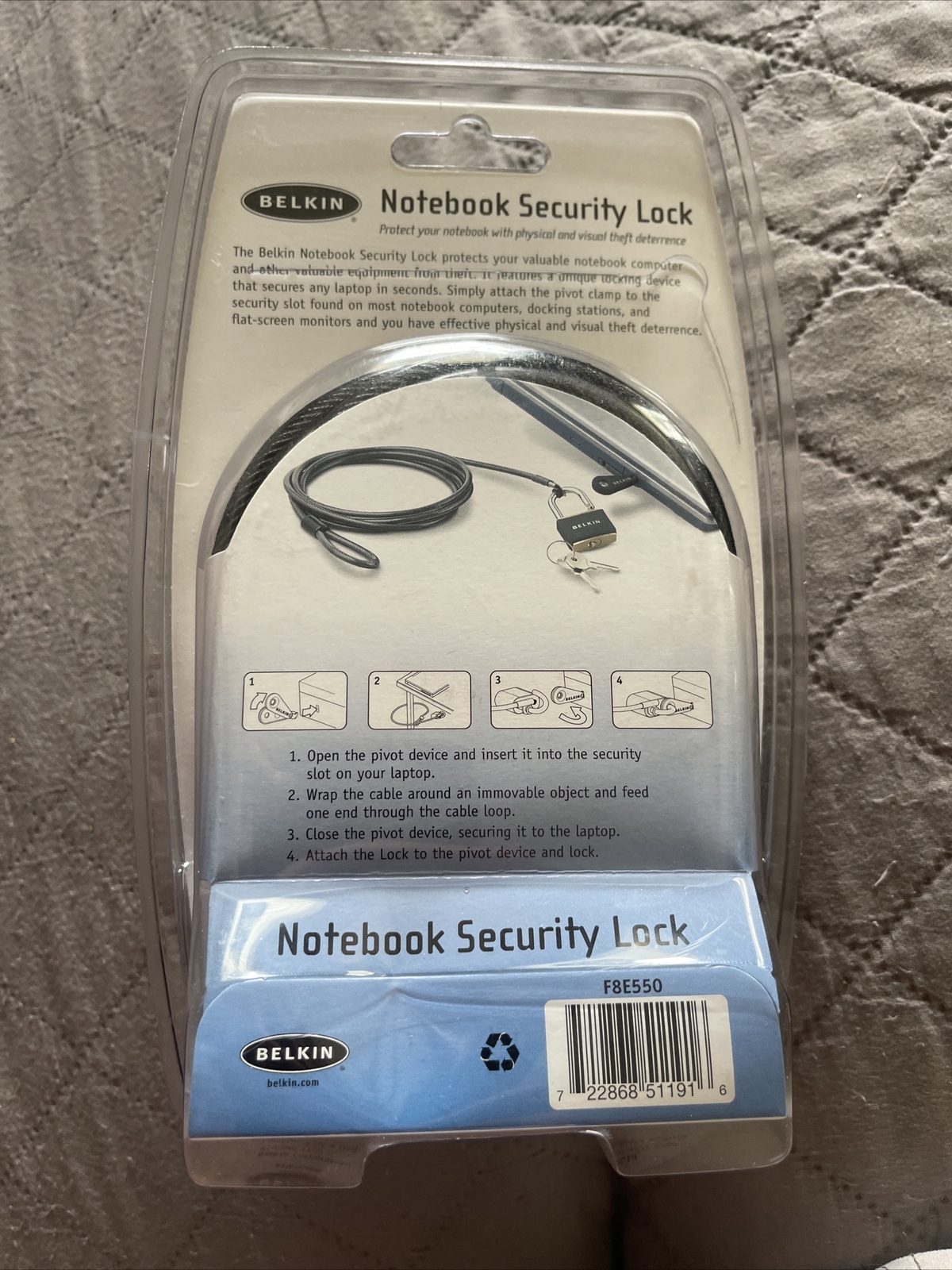 Belkin Notebook Security Lock Theft device Accessory