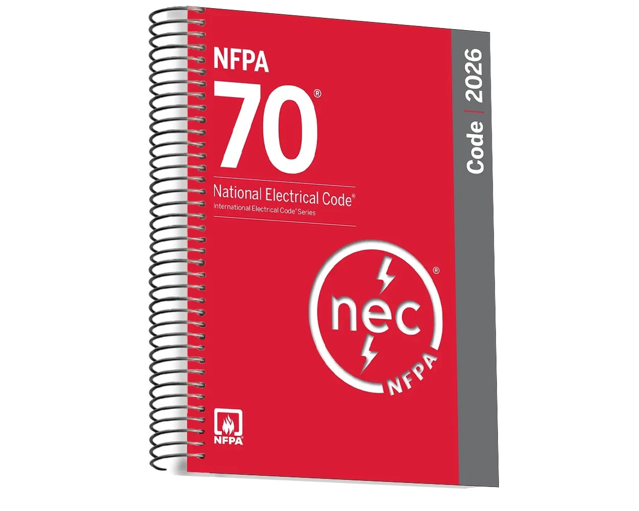 NFPA 70 2026 NEC Code Book + Ugly's Electrical Ref Spiral + Index TAB 2026 USPS