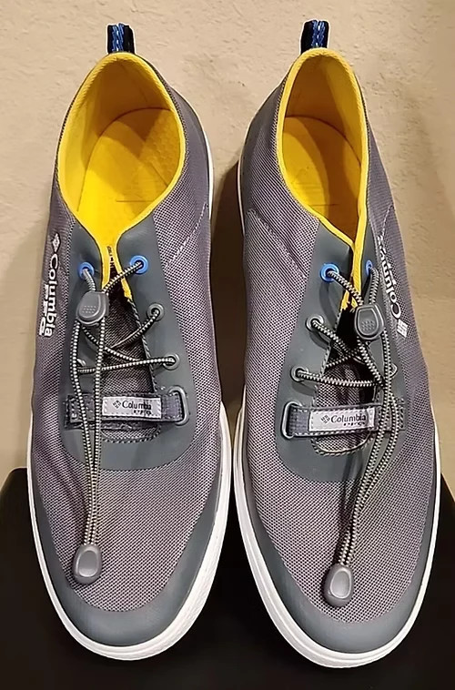 COLUMBIA MENS, SIZE 9 PERFORMANCE FISHING GEAR SHOES~BREATHABLE LIGHT WEIGHT