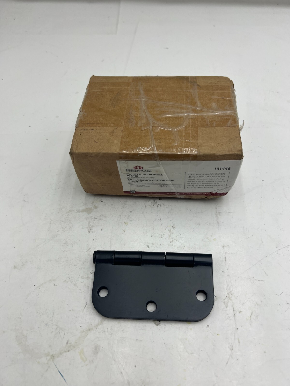 BOX OF 10 181446 3 1/2" DesignHouse Steel Door Hinge Door /Door Hinges Interior