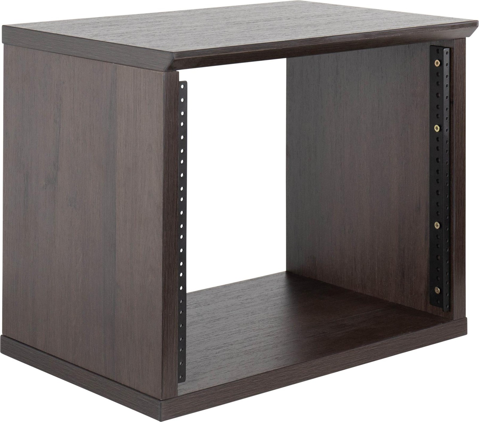Gator Frameworks Elite 8U Desktop Studio Rack - Dark Walnut Brown