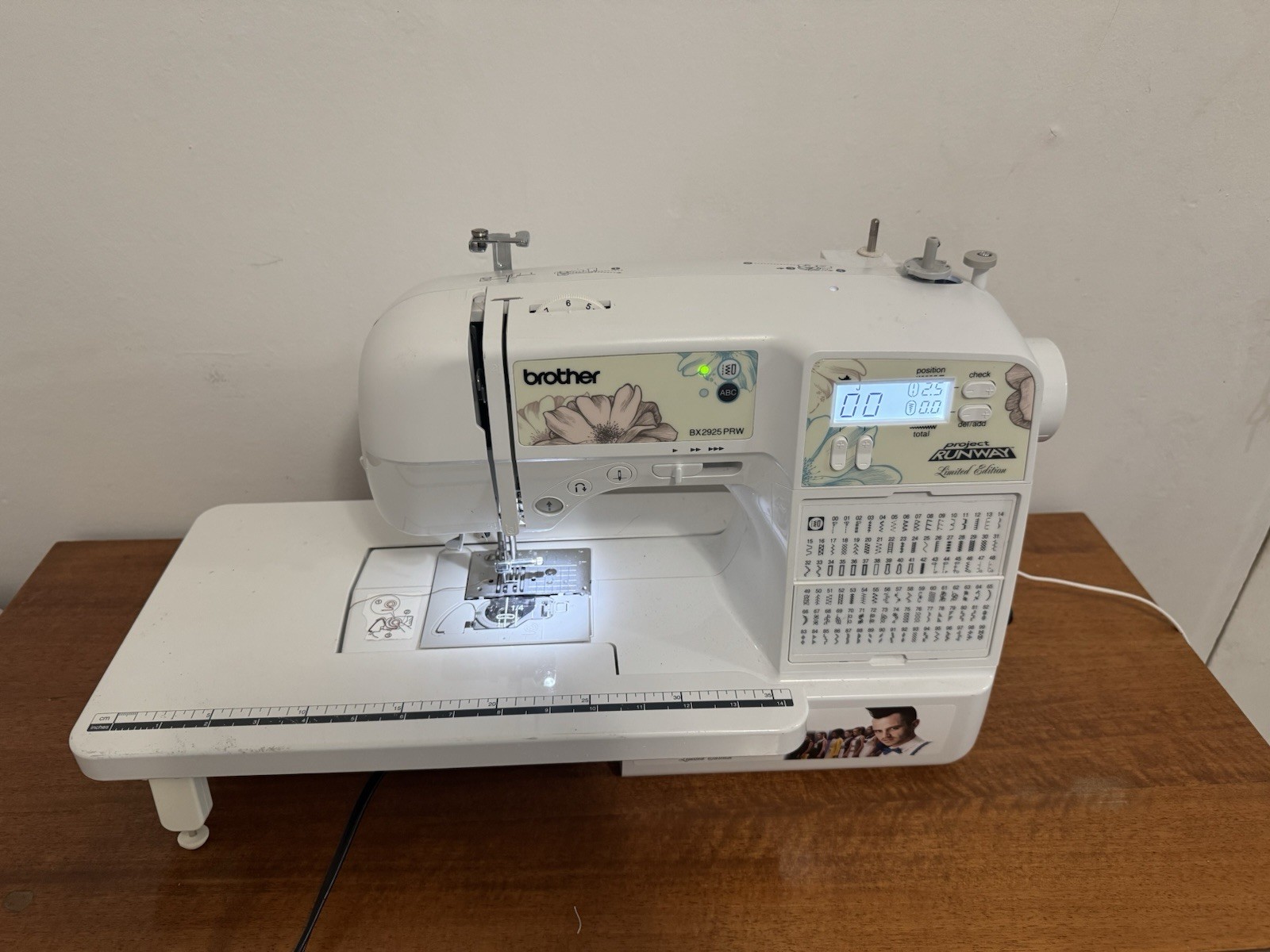 Brother BX2925PRW Project Runway Computerized Sewing Machine Pedal Table Manuals