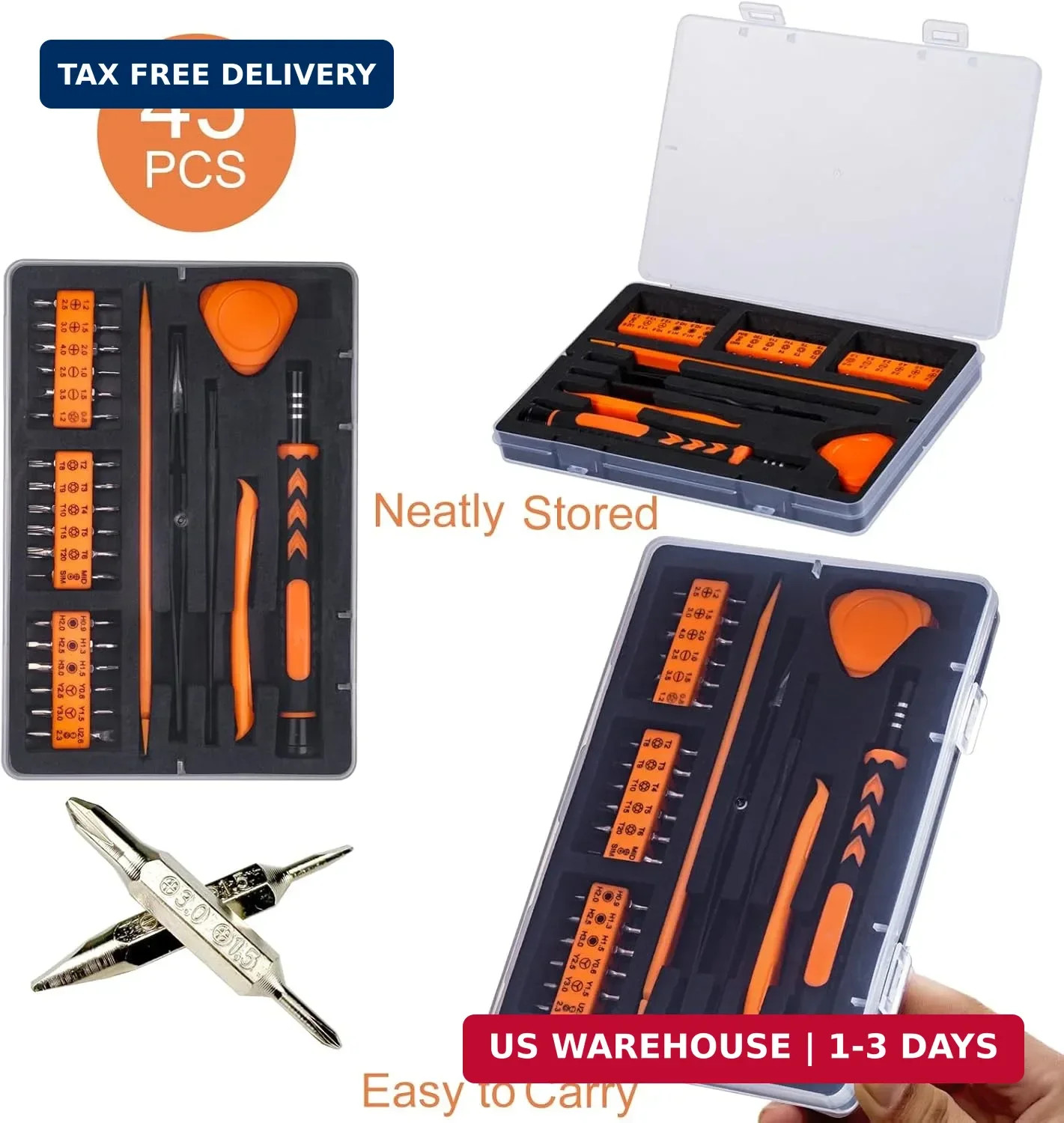 45PC Cleaning Repair Tool Set Screwdriver Kit For PS5 S4 Xbox Controller Console