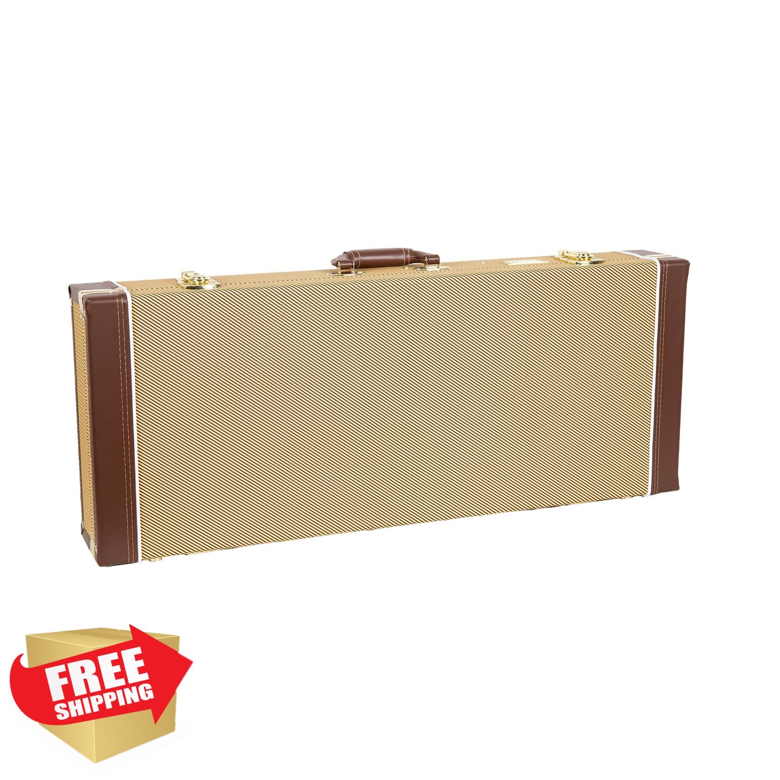 Crossrock A-Style Mandolin Case Tweed Accessory Compartment