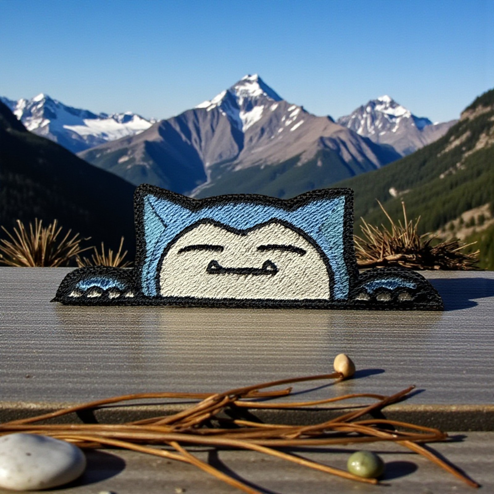 Snorlax Embroidery Patch 2.59" X 3.89"