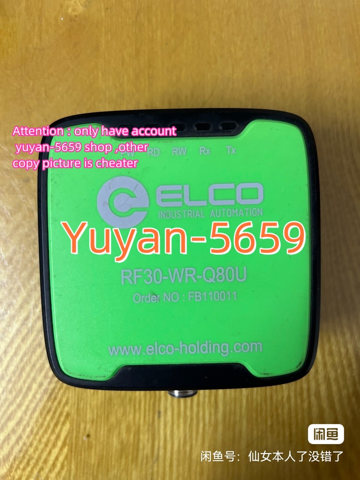 1 PC  USED  GOOD   RF30-WR-Q80U   Reader/Writer #B901H  CL