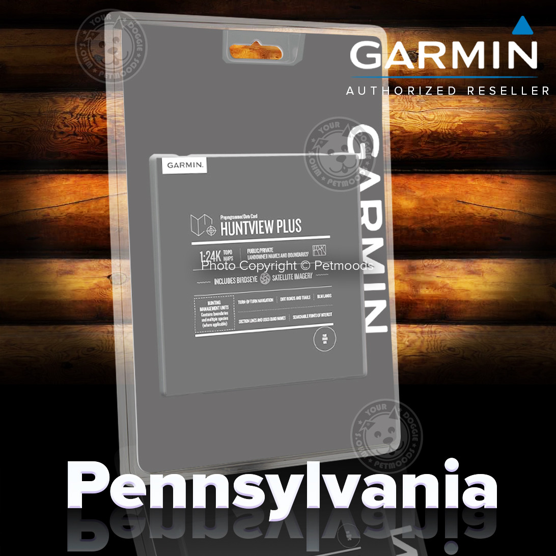 Garmin HuntView PLUS Map PENNSYLVANIA - MicroSD Birdseye Satellite Imagery 24K