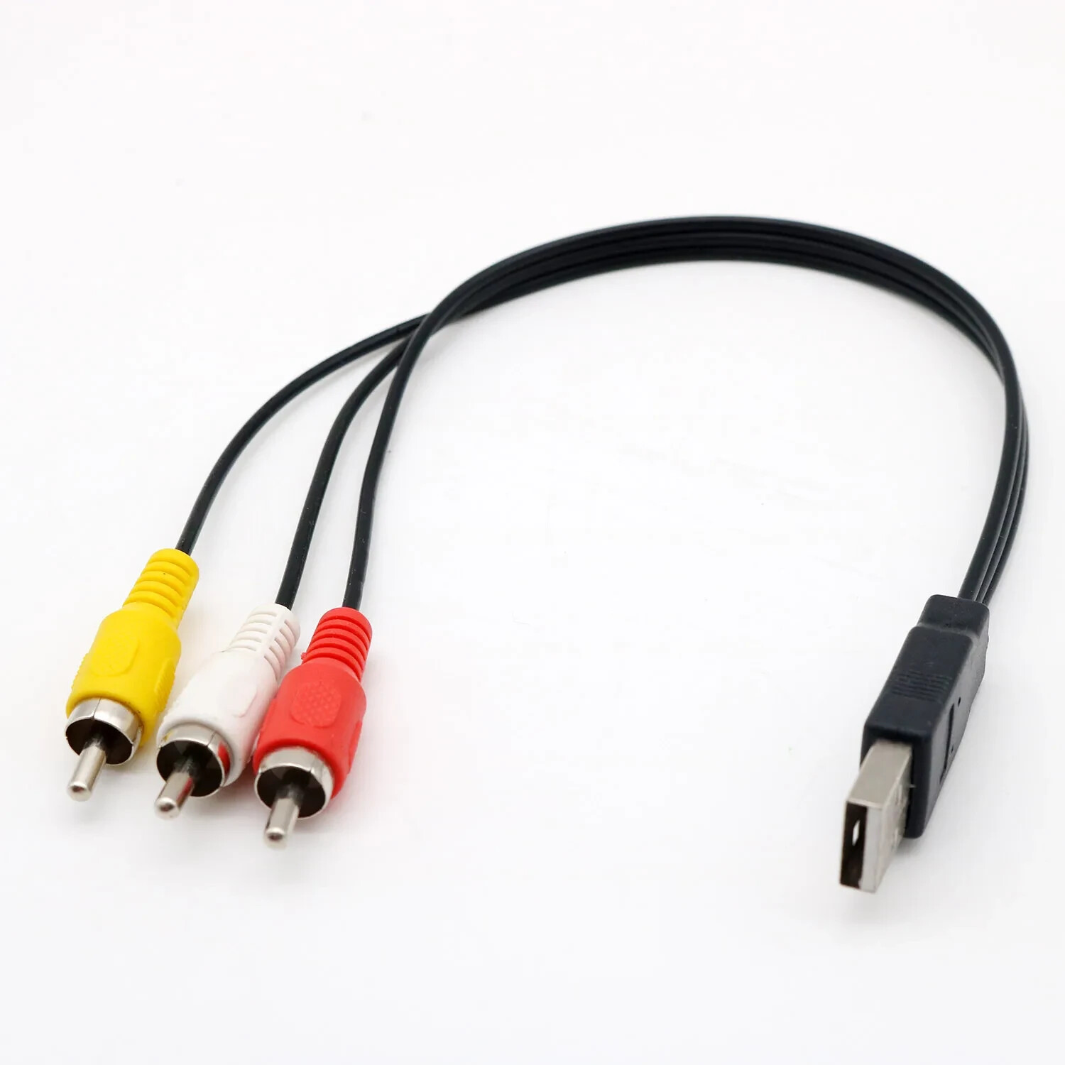 USB Male to 3 RCA AV Audio Video Cable  Adapter for TV HDTV DVD 1080P US