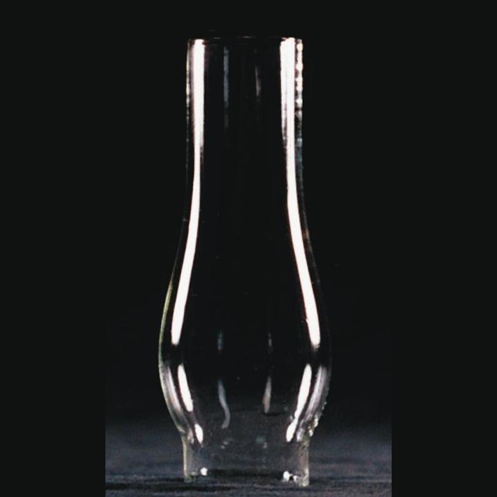 Clear Glass Lamp Chimney, Hurricane Globe 1-1/4" Diameter Base x 4-1/2" H
