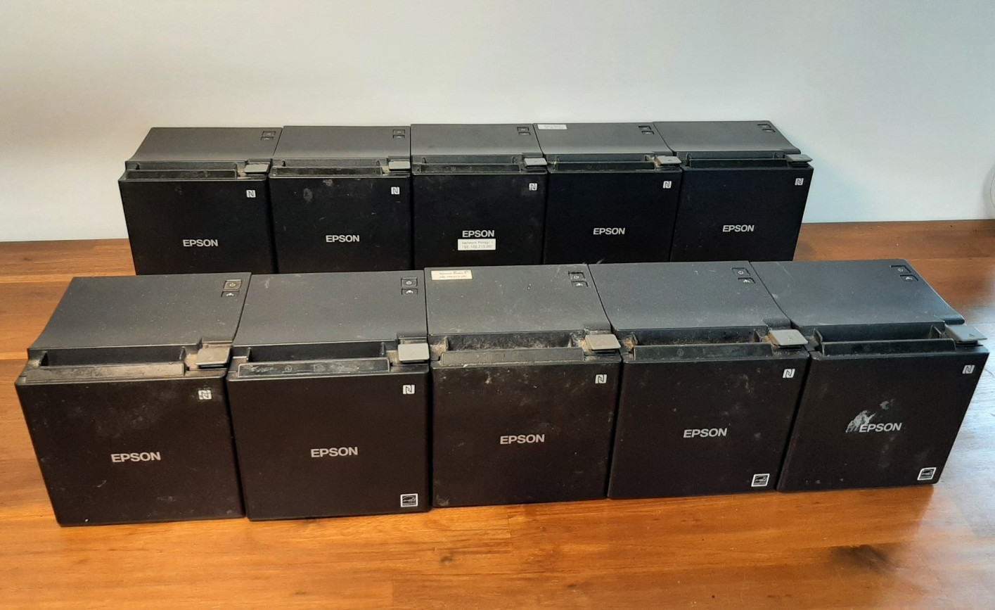 Lot of 10 Tested Working Epson TM-M30  Receipt  Printers Point of Sale POS