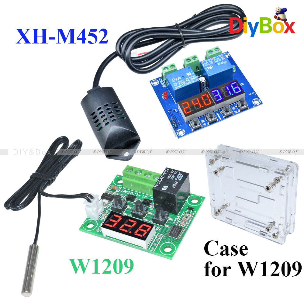 W1209 XH-M452 12V LED Digital Display Thermostat Temperature Humidity Controller