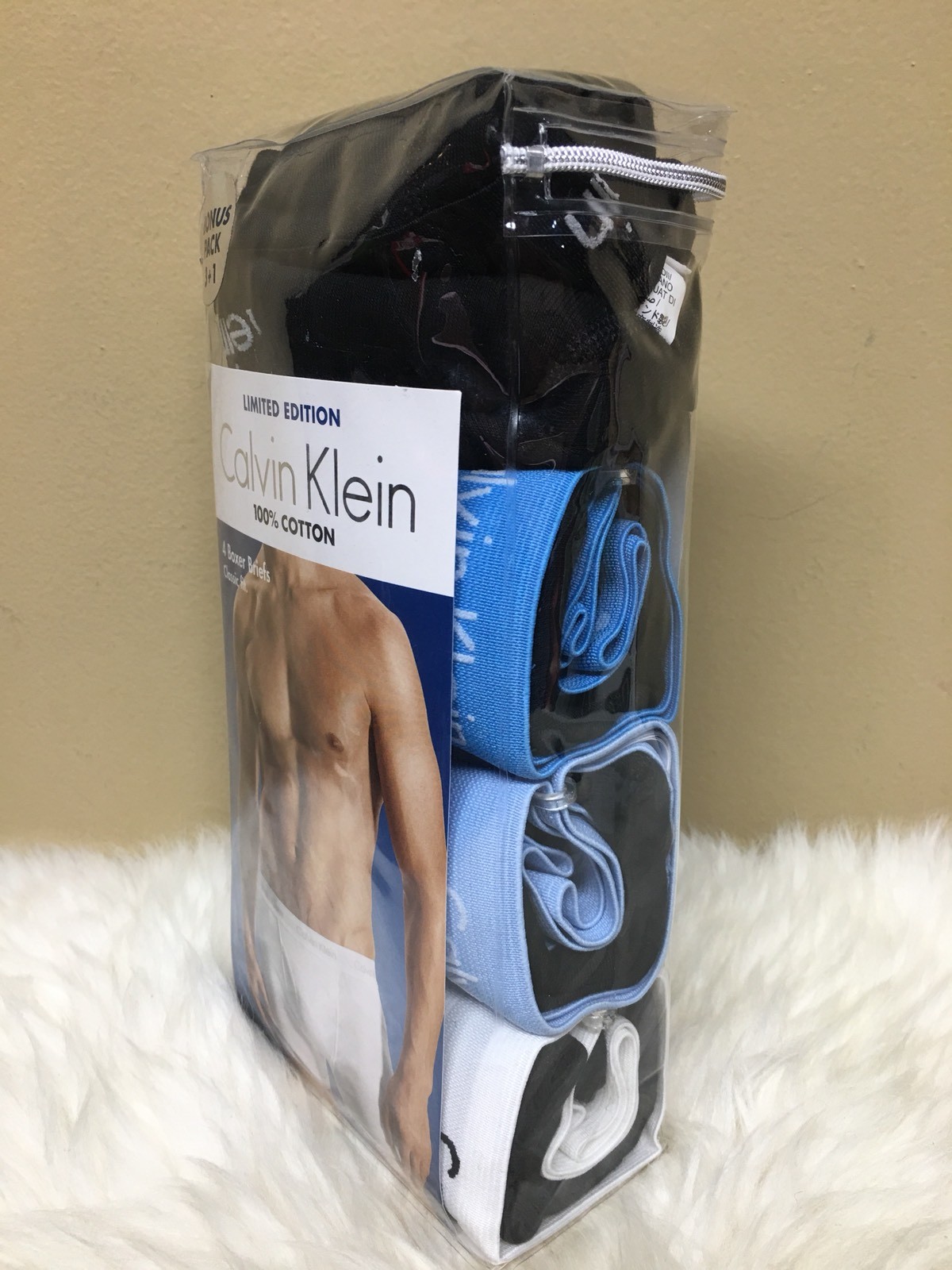 Calvin Klein Mens Limited Edition 4-Pack Classic Boxer Briefs Underwear