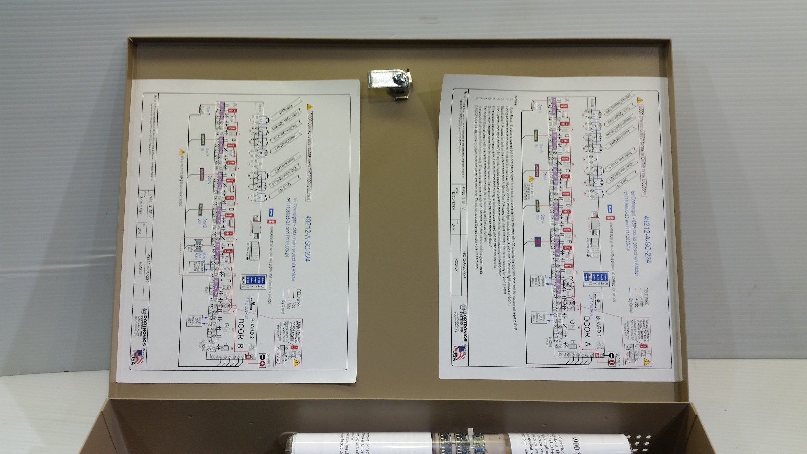 Dortronics 49212-A-SC-224 Man Trap Access Control Panel w/ Cabinet