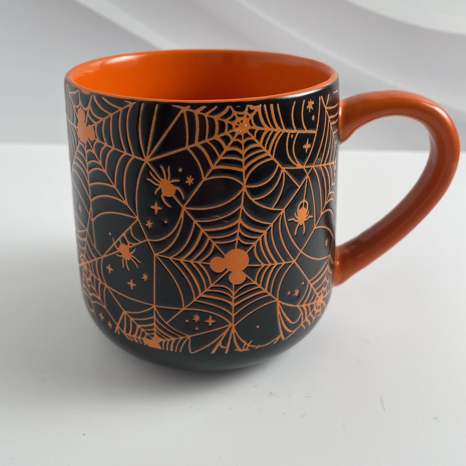 Disney Mickey Mouse Halloween Spiderweb Ceramic Mug 2022 Zrike Brands 14oz