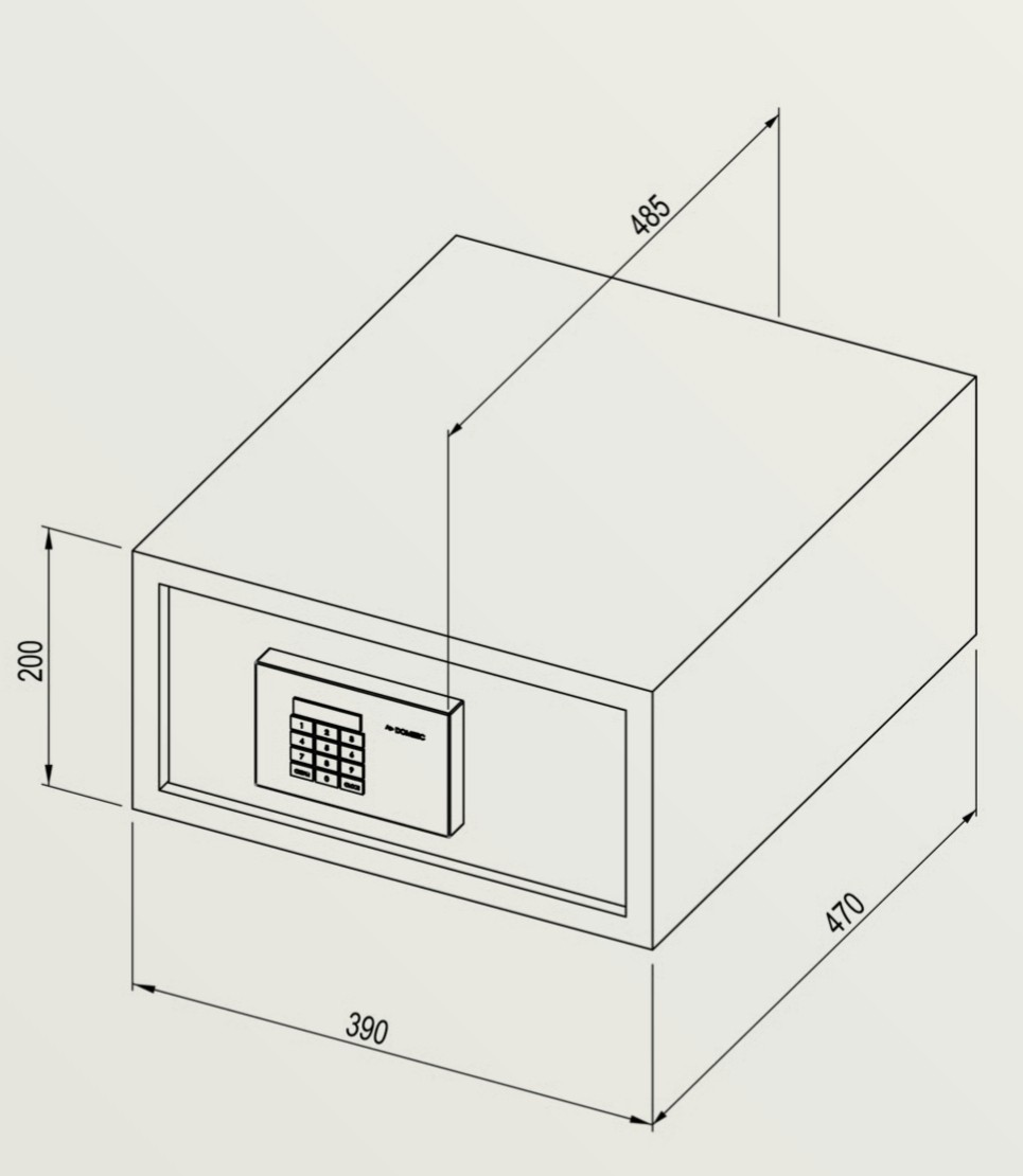 New Dometic hotel safe proSafe Standard | MD390