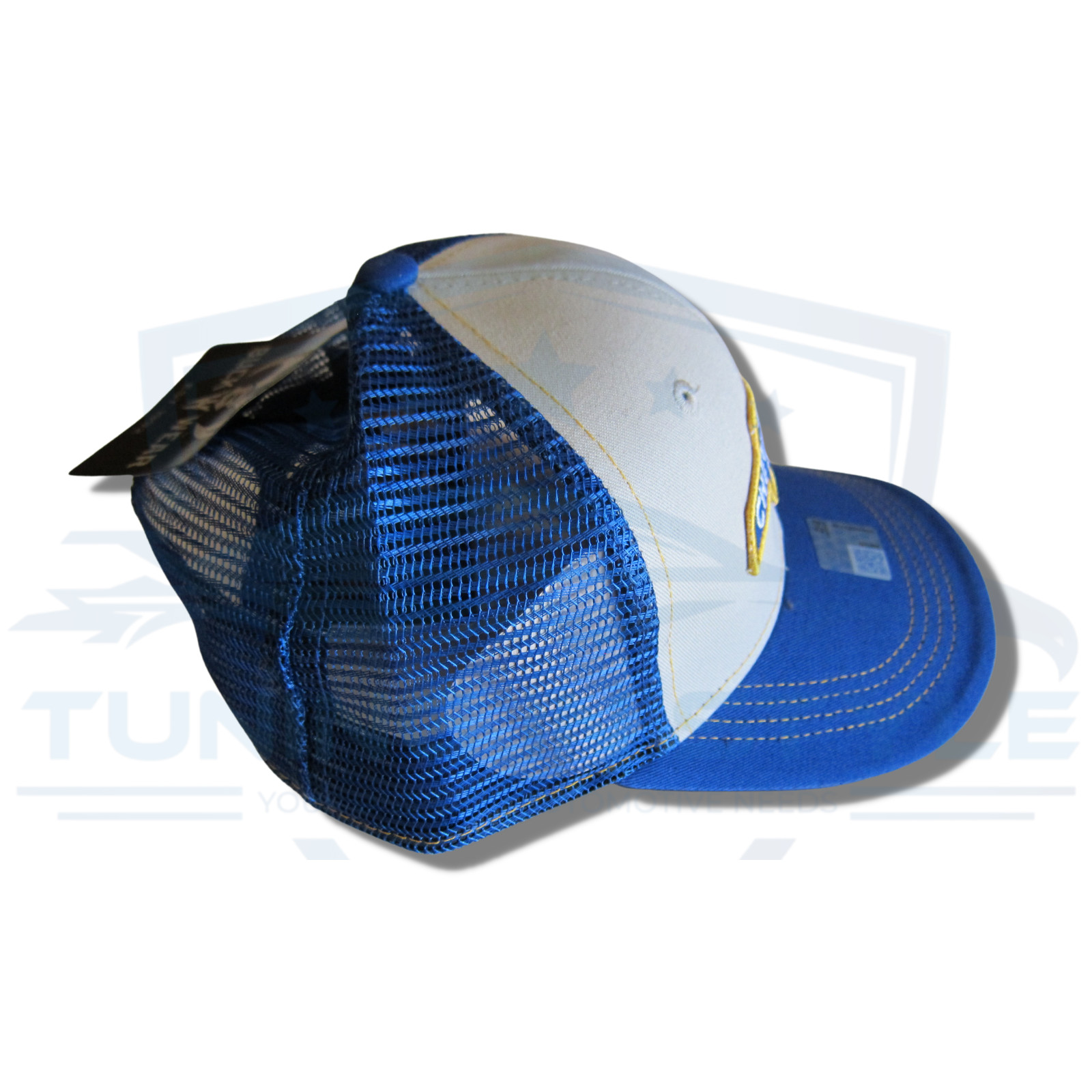Retro Chevy Bowtie Emblem Embroidered Logo Baseball Cap Blue Official Licensed