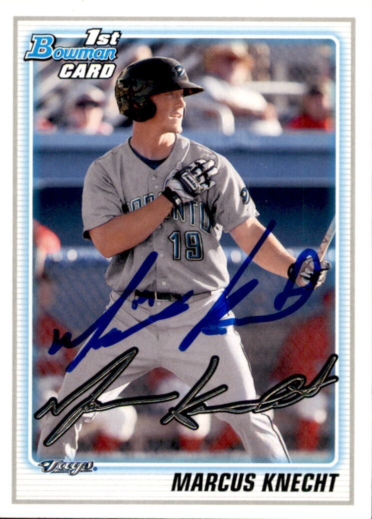 Marcus Knecht Signed 2010 Bowman Draft Prospects Card #BDPP27 New York Yankees