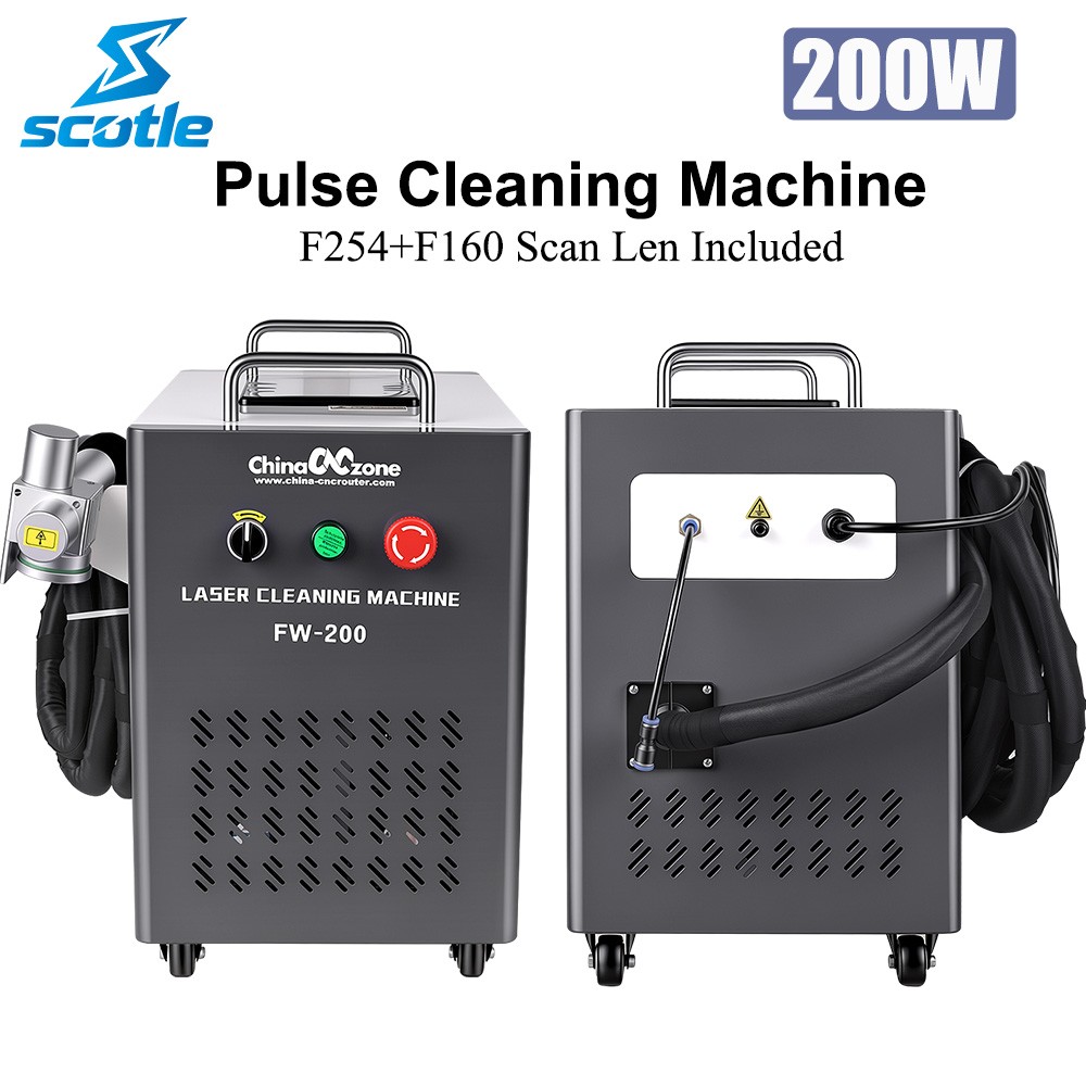 200W JPT Pulse Laser Cleaning Machine Wood Varnish Cleaning Metal Cleaning US